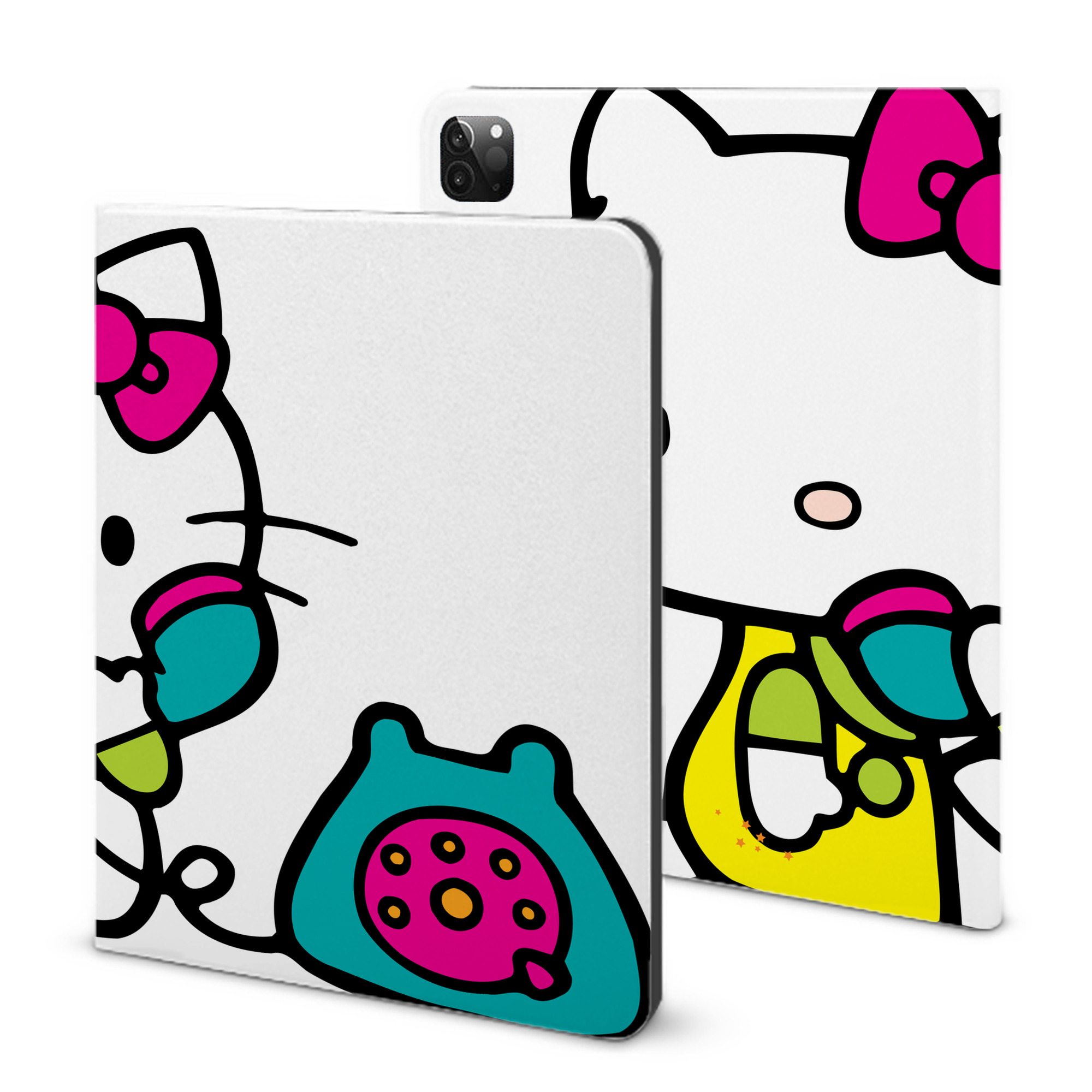 （画像用） Hello Kitty ハローキティ IPadケース ペンホルダー付き ブックスタイルデザイン